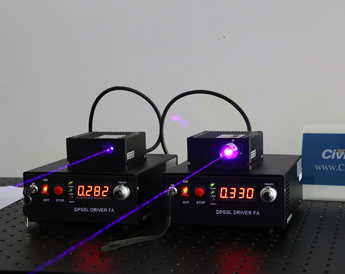 405nm 4W 青紫色 半導体レーザー ラボレーザーシステム